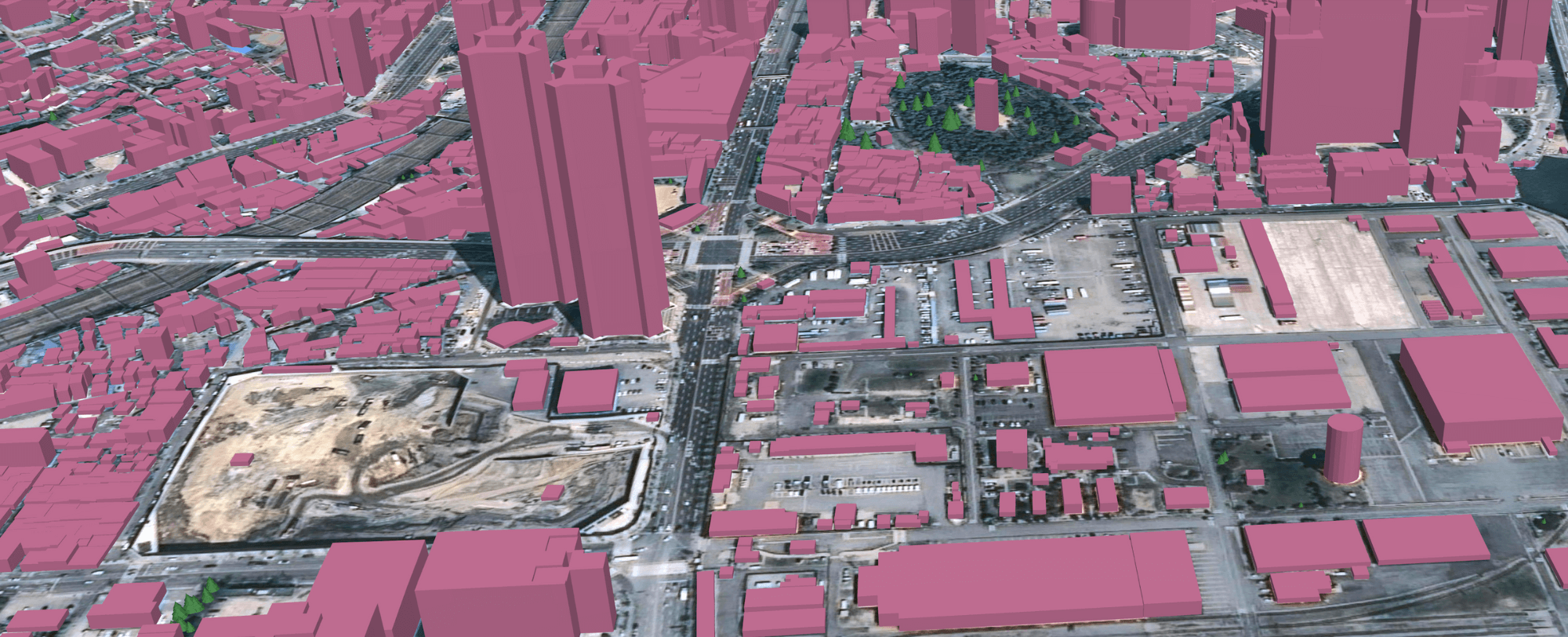 3D land cover in Busan