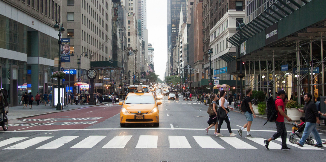 Access to detailed geospatial data enables cities to map their crosswalk inventory and prioritize areas for improvements, such as repainting a low-visibility crosswalk to a continental design, which is a cost-effective method to enhance safety.