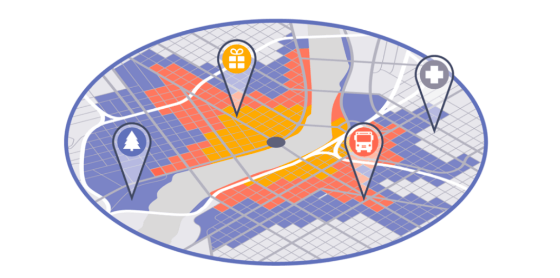 Alta envisions asset information collected by Ecopia's Global Feature Extractions feeding directly into network analysis that can help assess people's access to opportunities not only based on the availability of a facility to use but its quality.