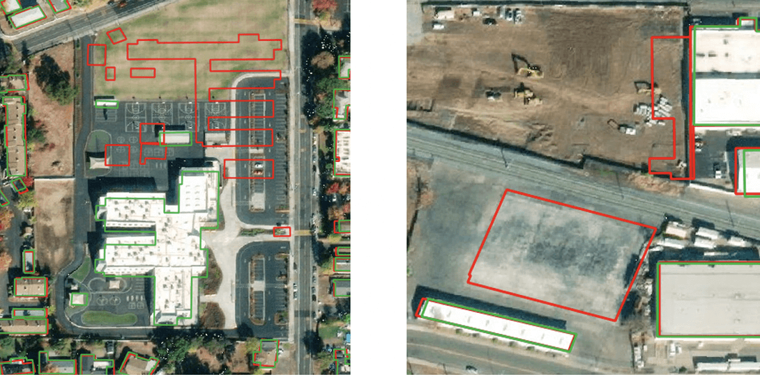 Ecopia's building footprint data is kept up-to-date to reflect real-world change