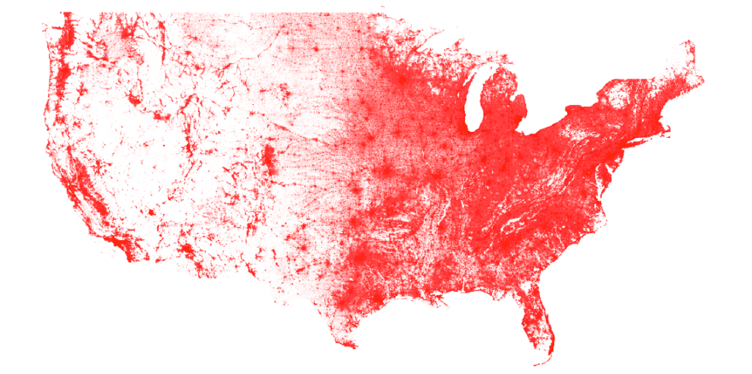 Ecopia provides the first and only complete map of buildings in the US