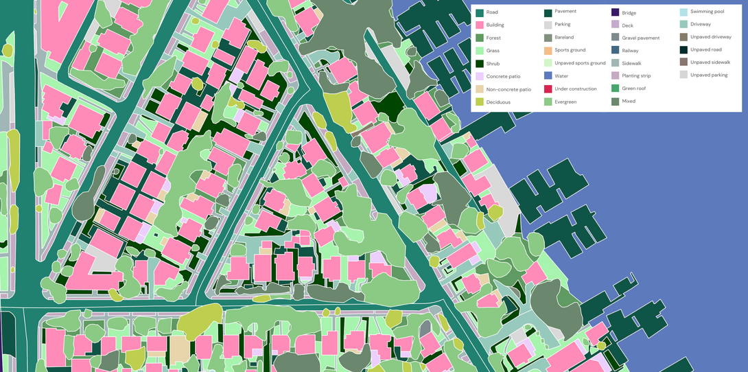 Land cover geospatial data