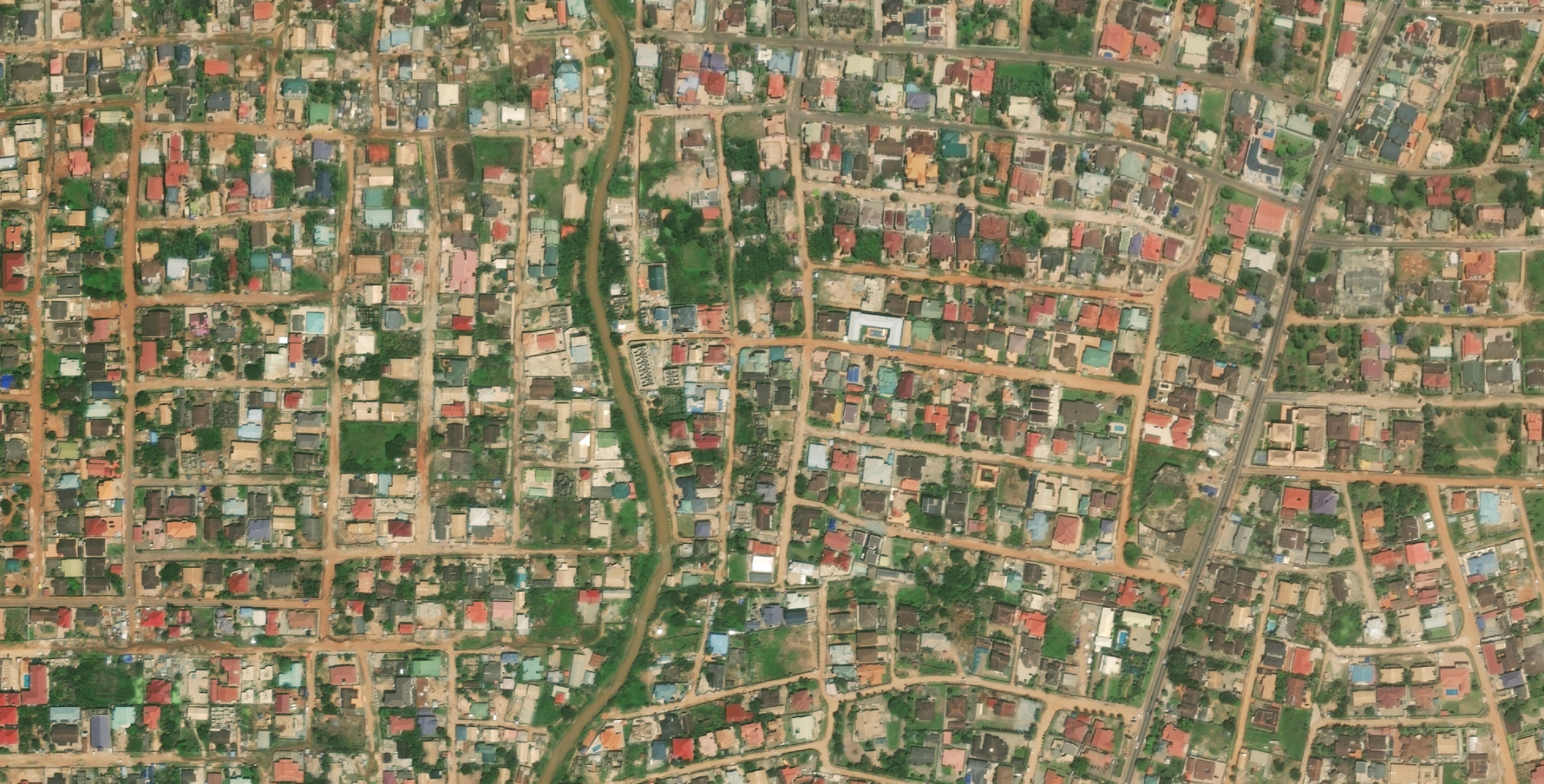 Satellite image of Ghana