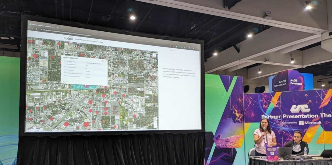 Ecopia StoryMap on climate resilience inequality