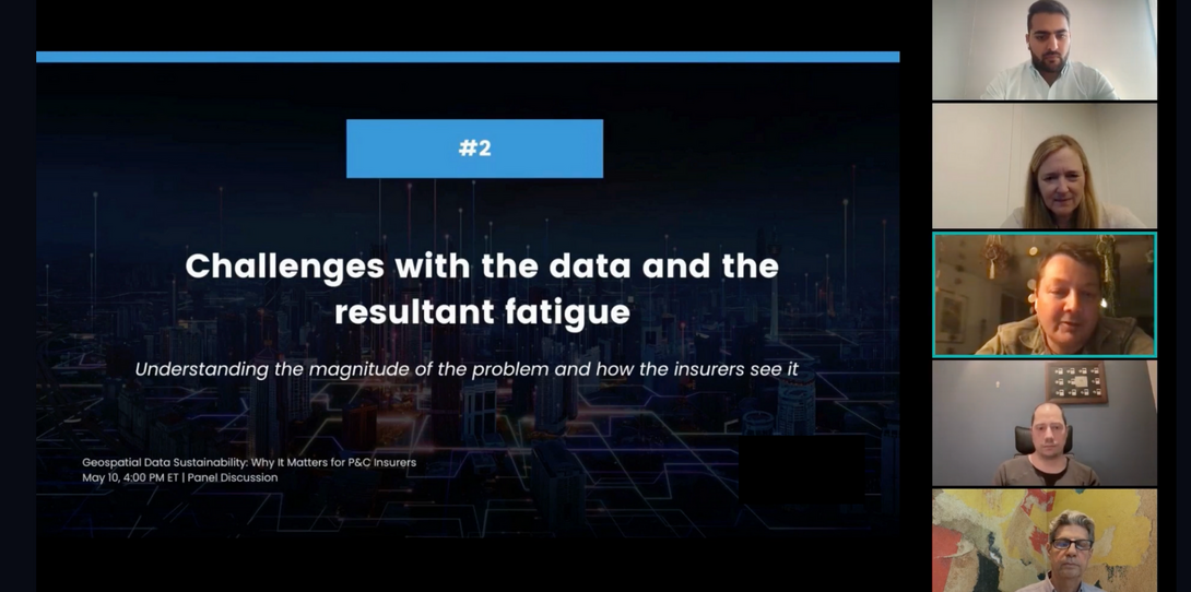 Geospatial data fatigue webinar panelists