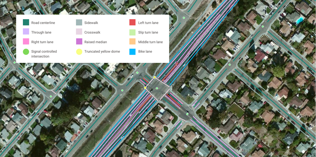 Vision Zero transportation map example