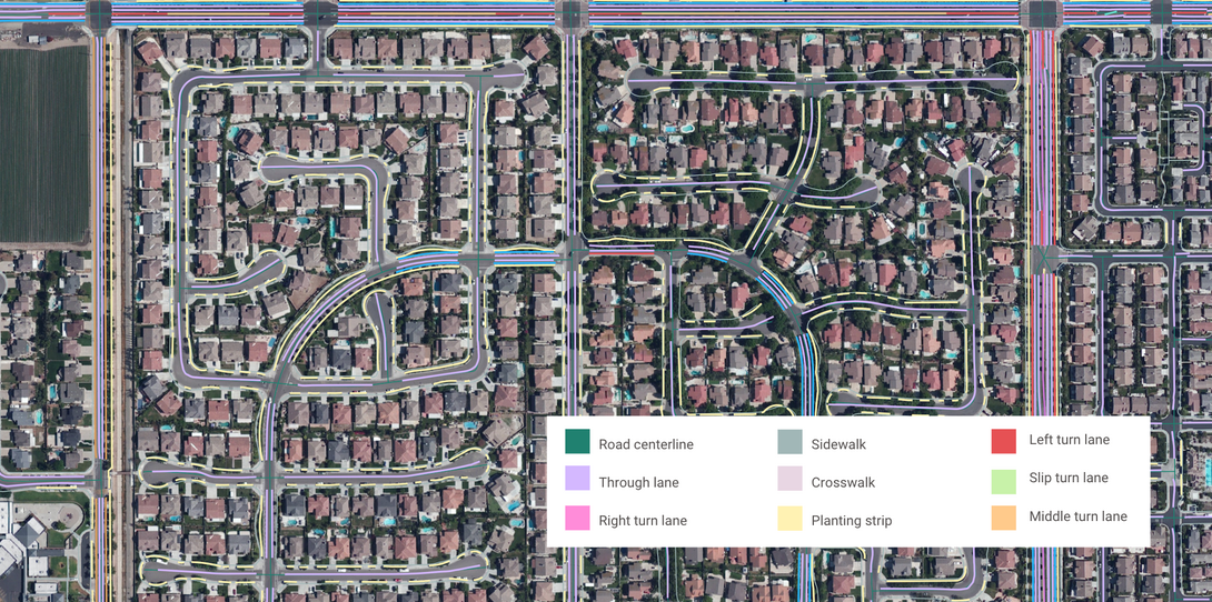 ADA transportation map example with accessibility features