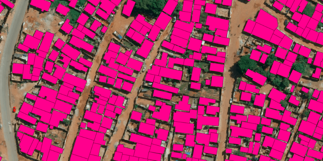 HD Vector Map of Building Footprints in Brasilia, Brazil - highlighting complex building construction types