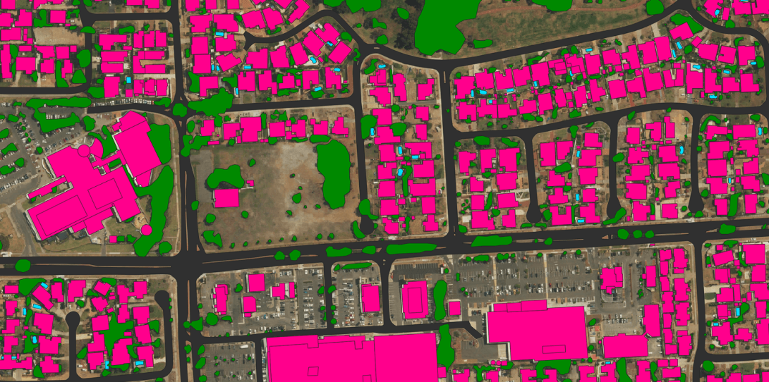 Figure 1: Ecopia's GIS-professional quality 2D vectors