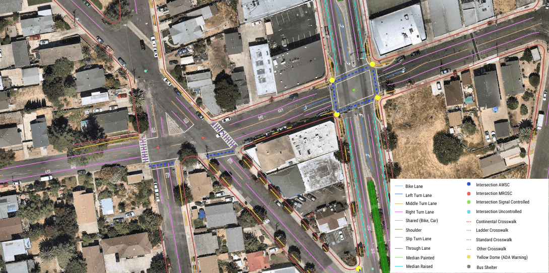 Contra Costa HD Transportation and Right-of-Way Map - Developed by Ecopia AI