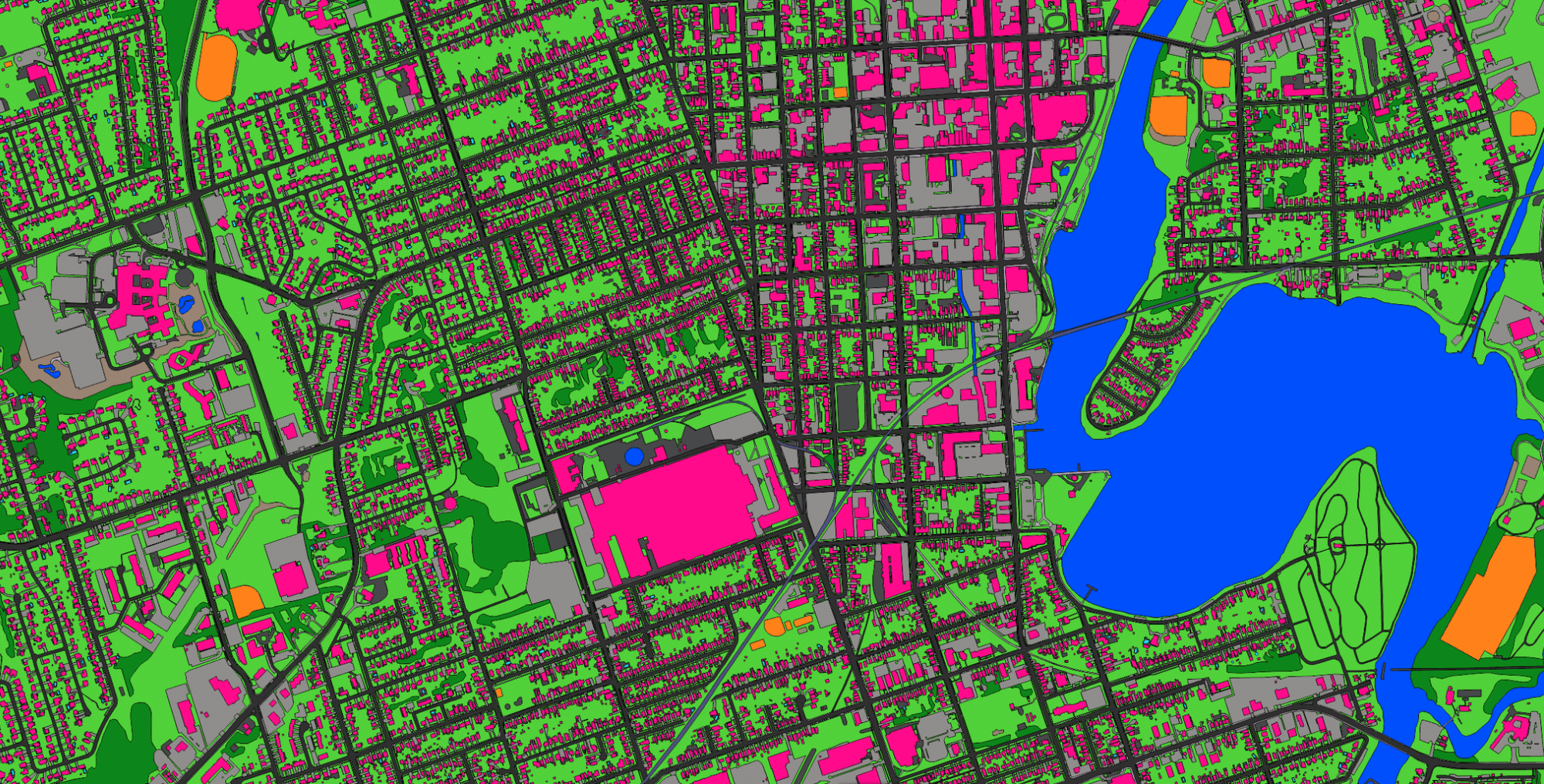 Vector map of Peterborough