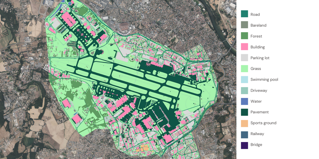 Airport land cover map