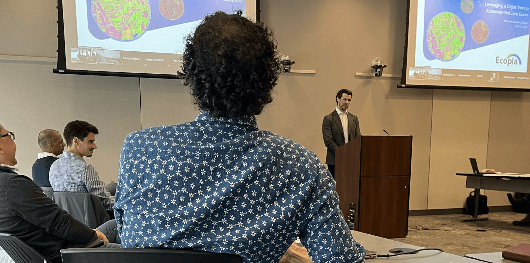 Jon Lipinski, Co-founder and President, Ecopia AI at the briefing with Canada’s Net-Zero Advisory Board