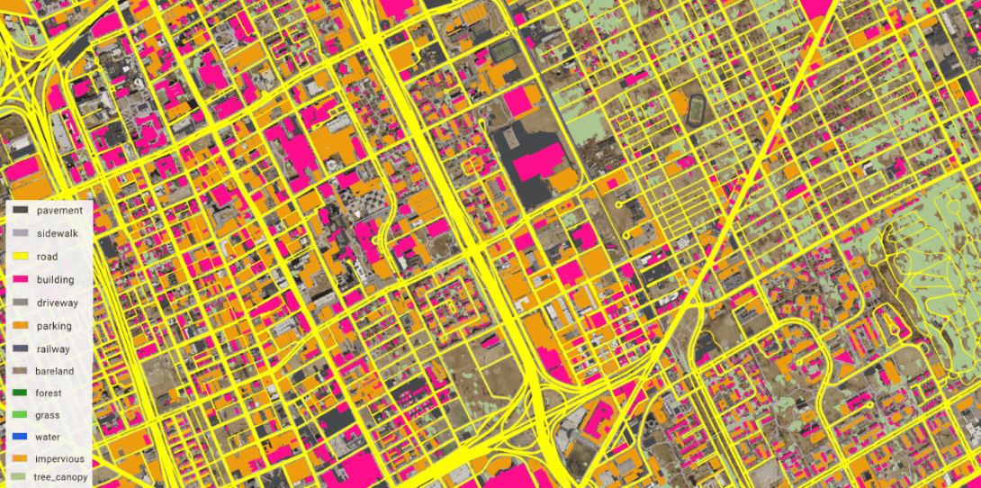 HD Vector Map of Wayne County, MI created by Ecopia AI